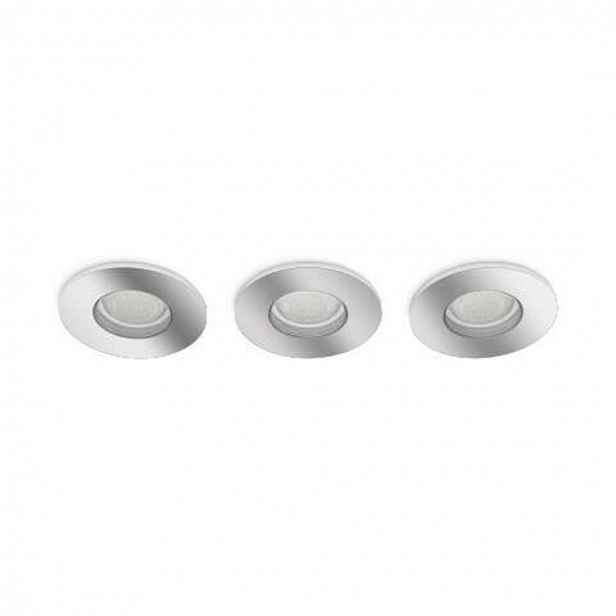 Philips Hue Xamento - Chytré zápustné LED svítidlo, chrom, 3 ks 929003812901