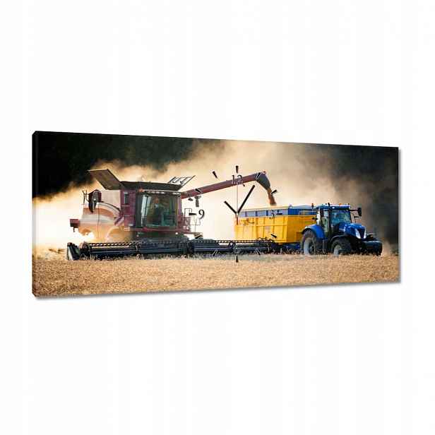 Hodiny 100x40 Žniwa Kombajn Traktor