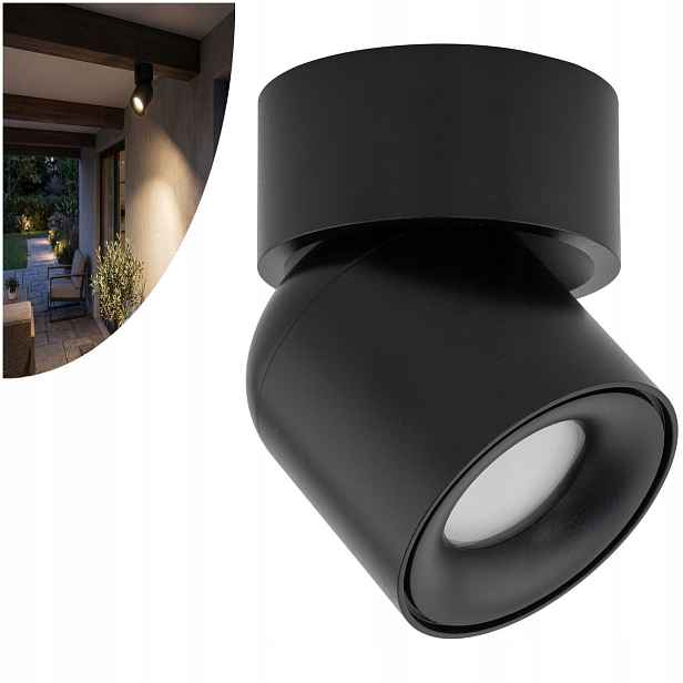 Koupelnová spotová lampa Twist Black 10575 Tk Lighting