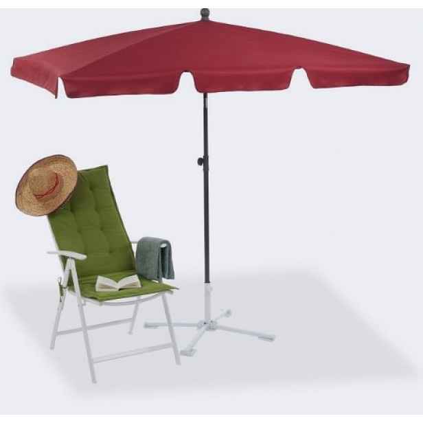 Deštník Relaxdays oranžový a červený 200 x 235 cm