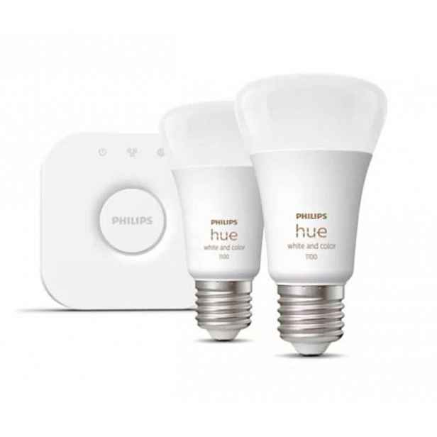 Philips Hue - Chytrá sada se 2 žárovkami a můstkem Bridge 929002468810