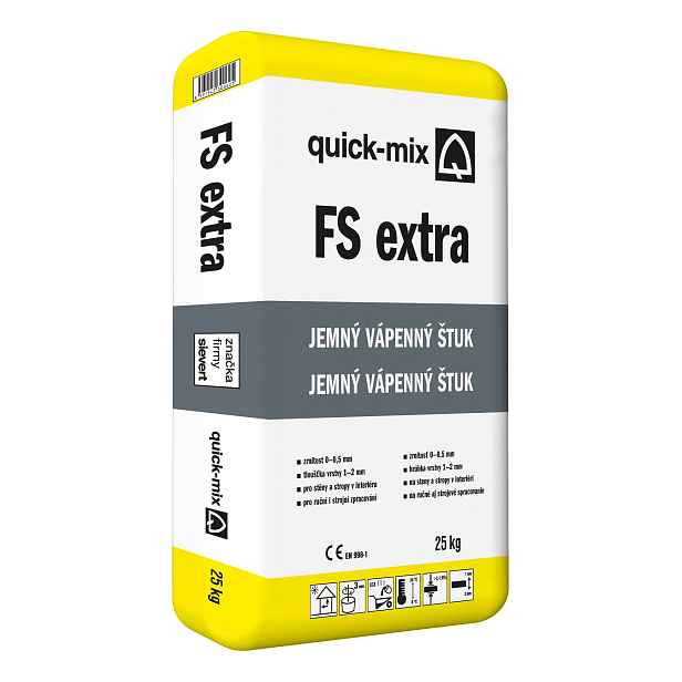 Štuk vápenný Sakret/Quick-mix FS extra jemný 25 kg