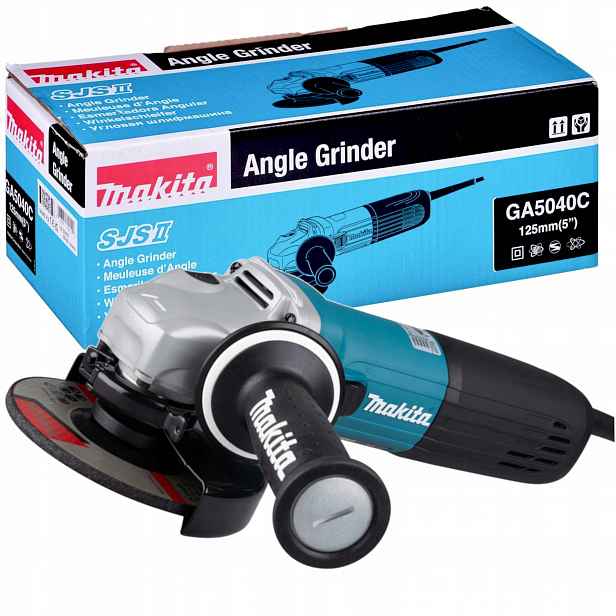 Úhlová Bruska 125 mm 1400 W 5 Rychlostních Stupňů Regulace Otáček Sjs II Makita GA5040C