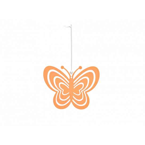 Závěsný kovový motýl PASTEL BUTTERFLY - více barev Barva: Oranžová