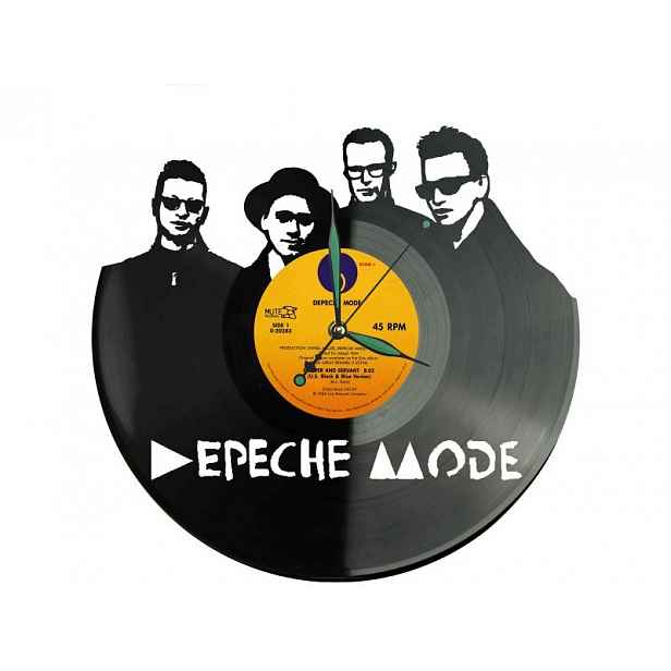 Depeche Mode Vinyl Nástěnné hodiny Vinylová deska Unikátní dekorace pro fanoušky