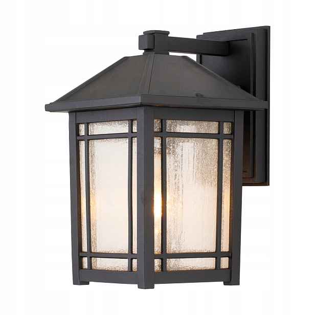 Venkovní nástěnná lampa Cedar Point E27 60W černá Quoizel