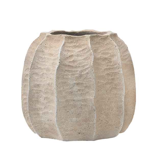Pottery Pots Květináč Gobi Mid, barva popelavě taupe, více velikostí - PotteryPots Velikost: S - ø 34 cm | v. 31,5 cm