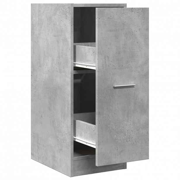 vidaXL Skříňka na léky betonově šedá 30x41x77,5 cm kompozitní dřevo