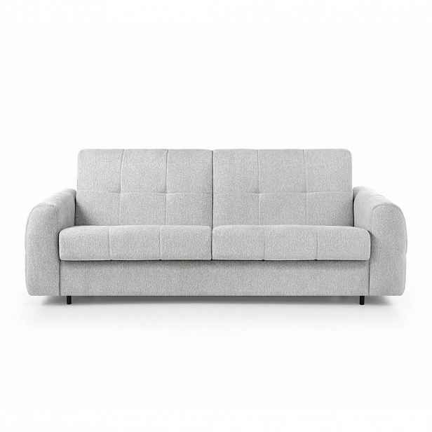 Beautysofa ROZKLÁDACÍ POHOVKA Pireus s italským mechanismem, 160×200, světle šedá