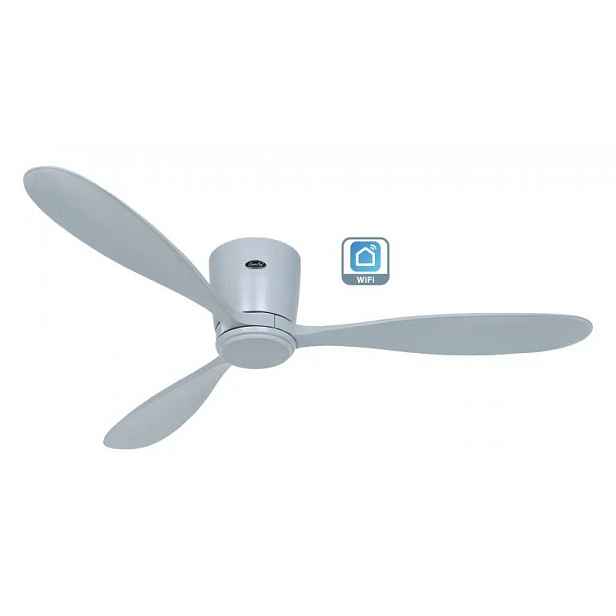 CasaFan 313286W Eco Plano Wood WiFi, světle šedá, stropní ventilátor