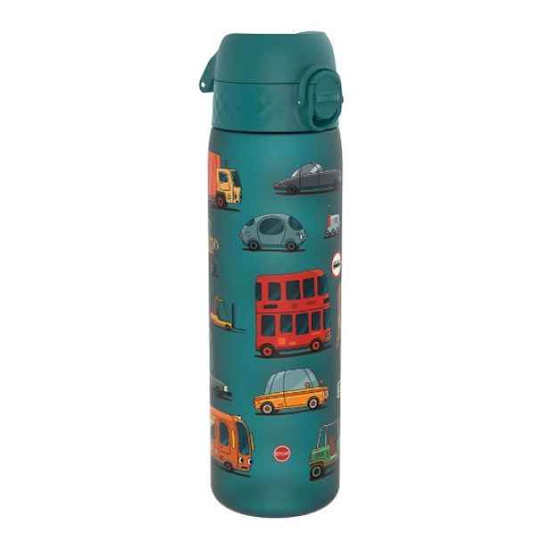 Dětská láhev na vodu "Slim", recyclon, 500ml, Automobile - Ion8