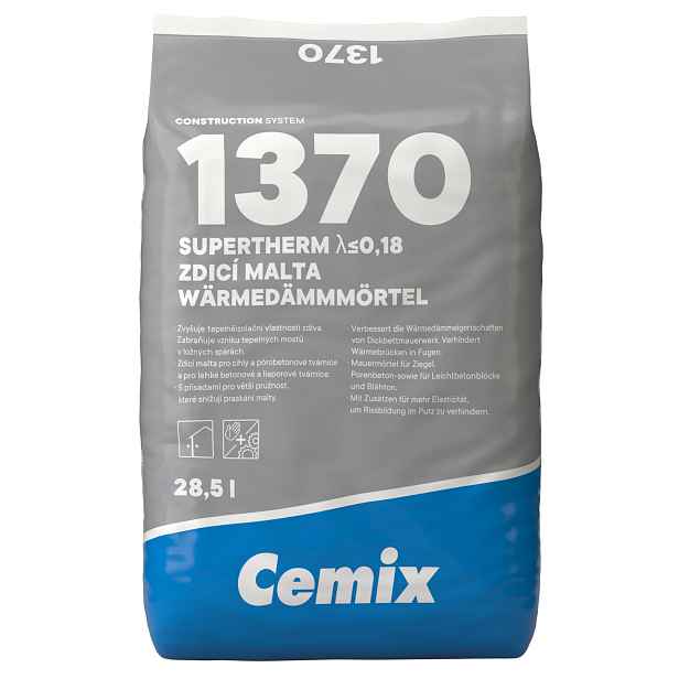 Malta zdicí Cemix 1370 SUPERTHERM 28,5 l
