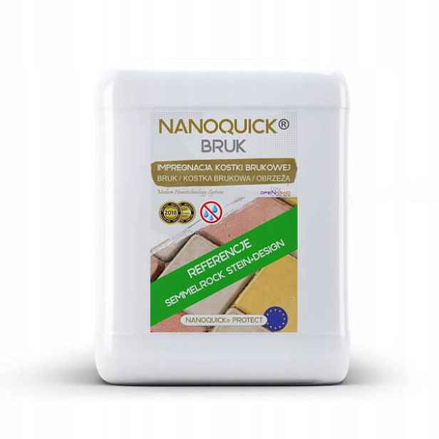 Profesionální impregnace dlažebních kostek galanterie Nanoquick Bruk 120 m²