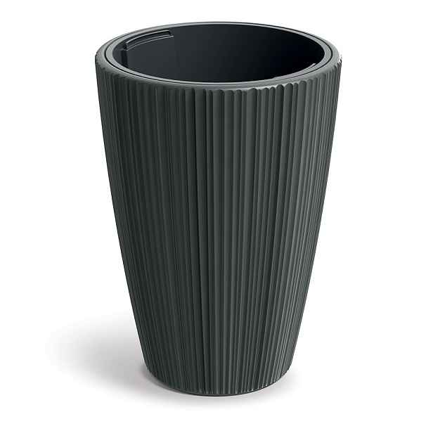 Prosperplast Květináč Oros tmavě šedý, varianta 39 cm