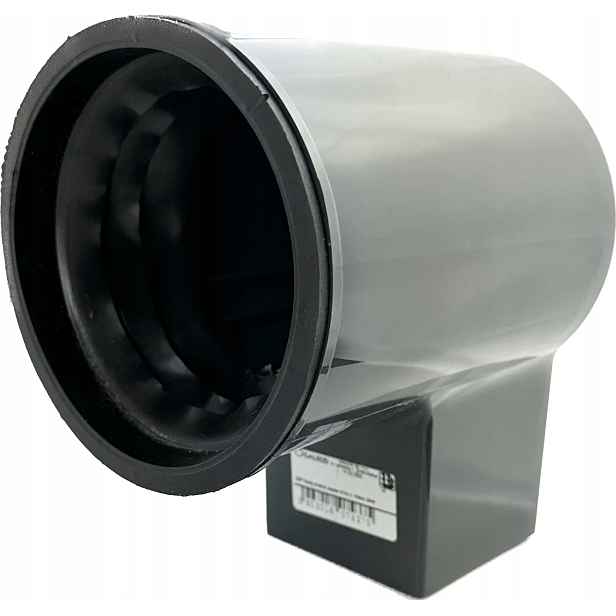 Pvc adaptér redukce z trubky fi 110mm na 80x80mm Galeco OCEL2 grafit 7015