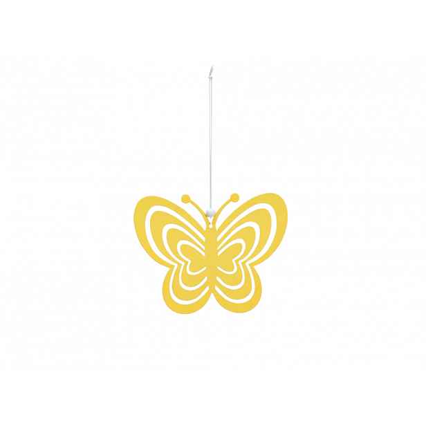 Závěsný kovový motýl PASTEL BUTTERFLY - více barev Barva: Žlutá