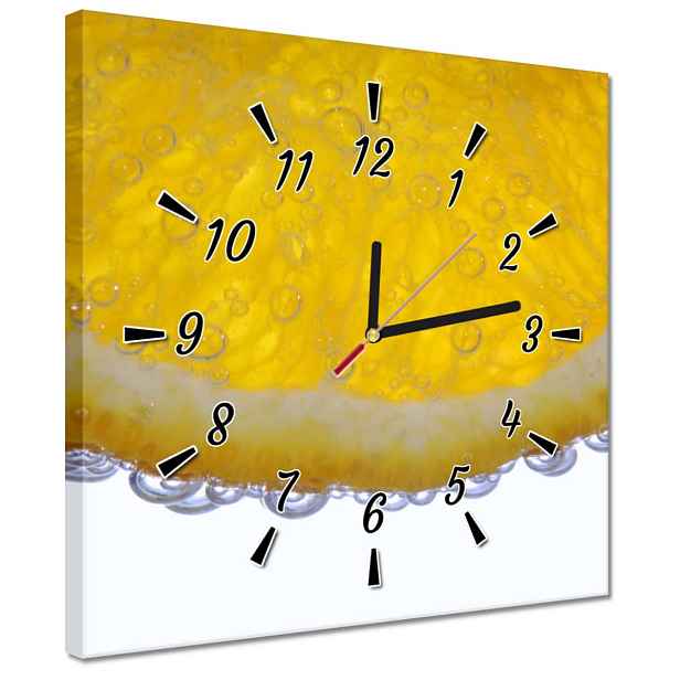 30x30 Citron ve vodě Hodiny