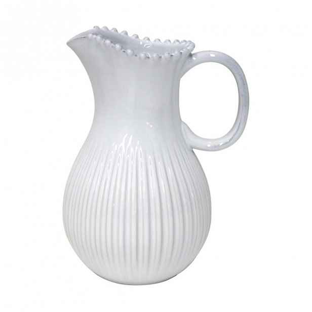 Bílý kameninový džbán Costa Nova, 2,58 l