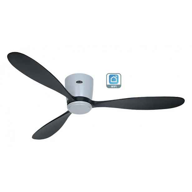 CasaFan 313299W Eco Plano Wood WiFi, černá, stropní ventilátor