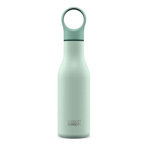 Cestovní nerezová lahev v mentolové barvě 500 ml Loop – Joseph Joseph