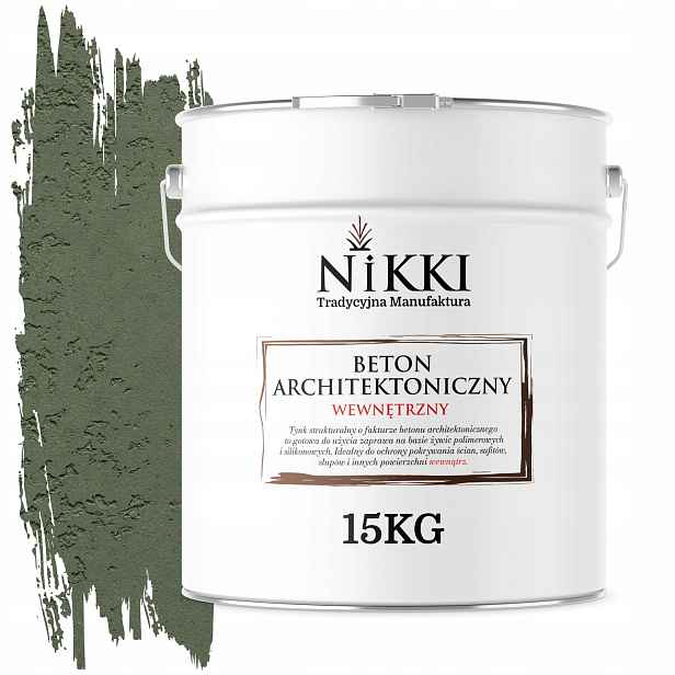Dekorativní architektonický beton vnitřní 10 m2 15 kg, zelená, tmavá barva F466