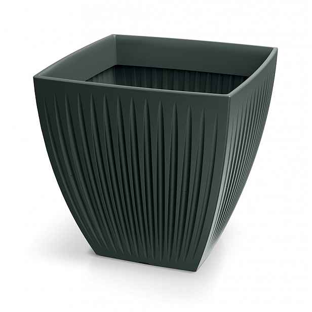 Ethick Květináč LATIA SQUARE MIDL 40 cm, antracit