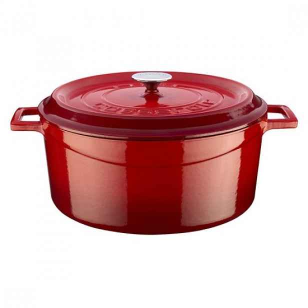 Kastrol, litina, 32cm/9,86L, řada "Trendy", červená - značka LAVA