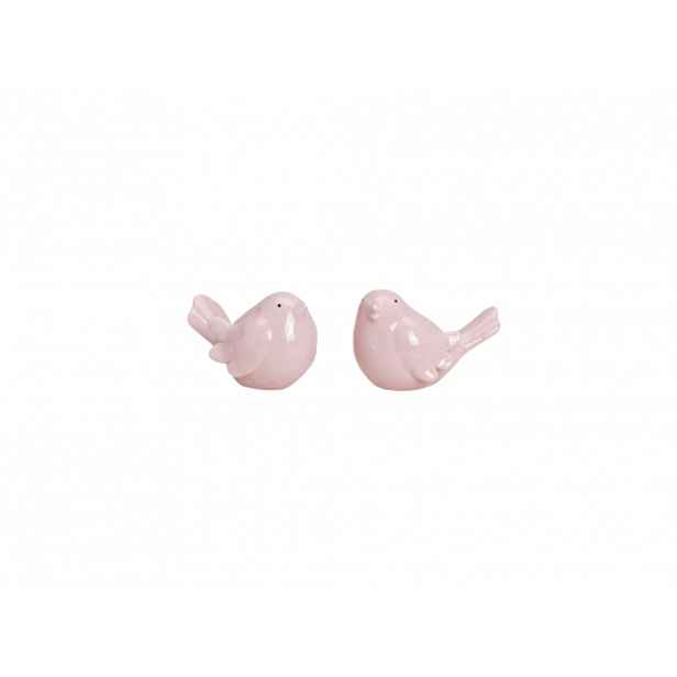 Keramický ptáček BIRDAMIC 9 cm - více variant Barva: Růžová
