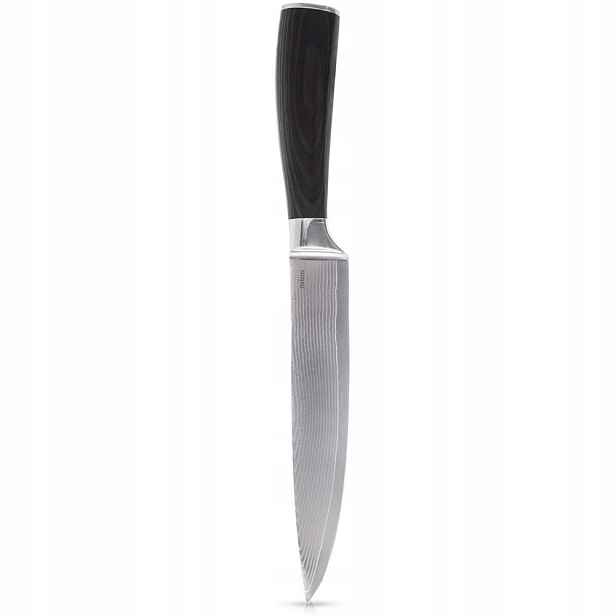 Kuchyňský Nůž Orion Damascus 30,5 cm Dřevěná Rukojeť z damaškové Ocel
