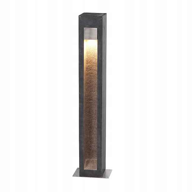 Stojací venkovní zahradní Led lampa šedá sloupek 70 cm 3000K IP55 Elstead