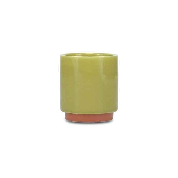 Zelený/oranžový kameninový šálek 130 ml Duo – ONA