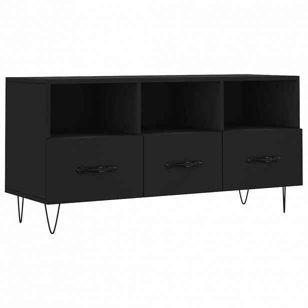 vidaXL TV skříňka černá 102 x 36 x 50 cm kompozitní dřevo