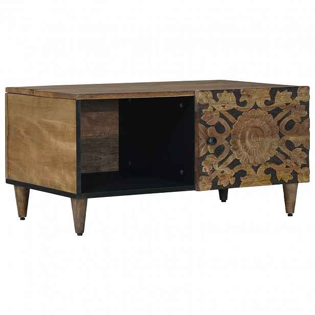 vidaXL Konferenční stolek Hnědá 80 x 50 x 40 cm Masivní mangové dřevo