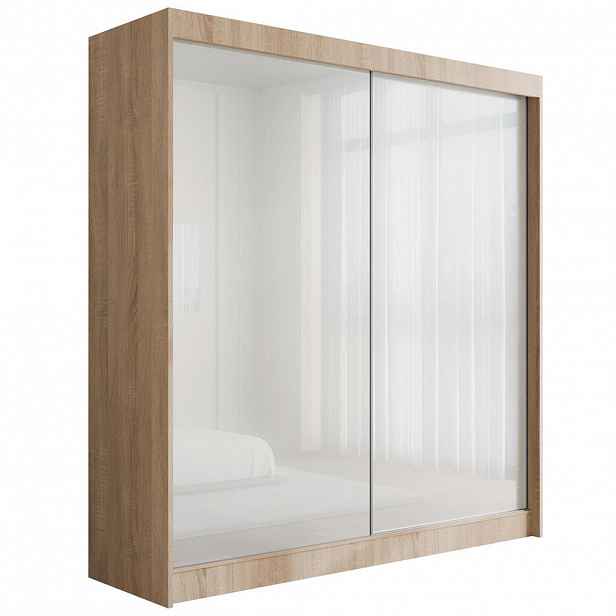 ALTDECOR ŠATNÍ SKŘÍŇ PEKA – 200 cm – Sonoma dub | bílá
