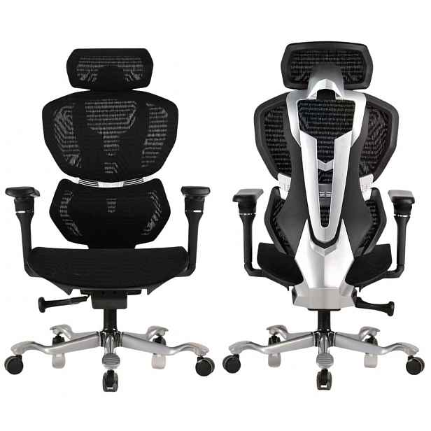 Kancelářská Židle Ergonomické Područky 5D Otočná Síťovaná Židle