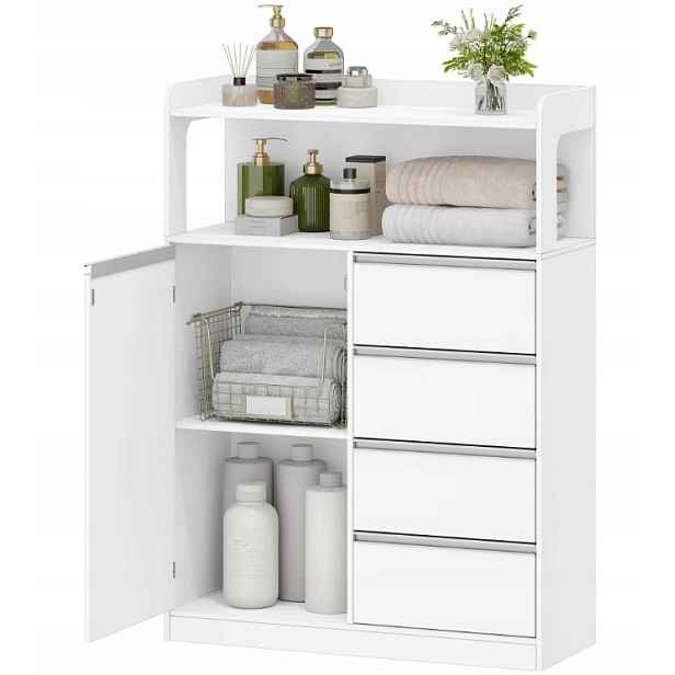 Kuchyňská Skříňka Stojící Bílá Hzuaneri 30 X 80 X 110 CM