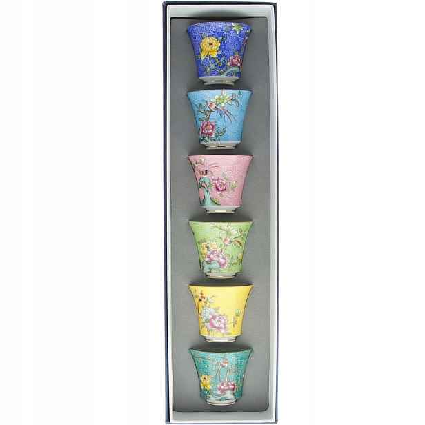 Šálky Na Čaj A Bylinky Šálky 6 x Čaroděj Porcelánový Set Jako Dárek