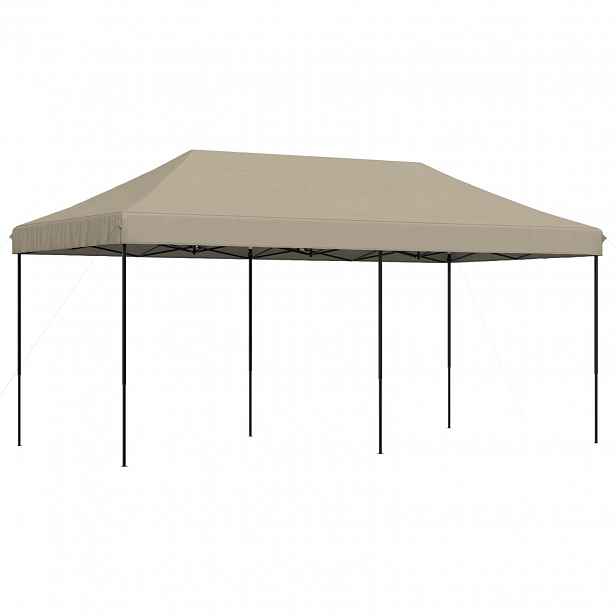 vidaXL Party Stan 292 x 580 x 315 cm Taupe Oxford látka