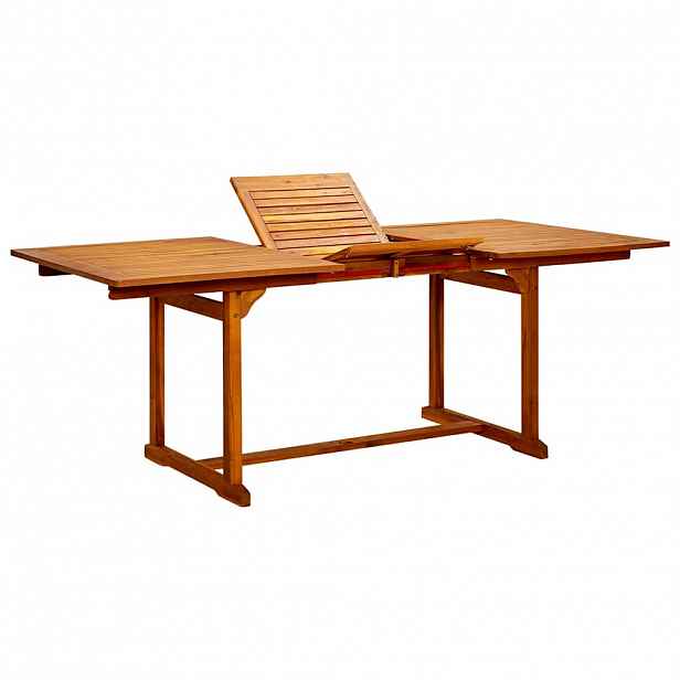 vidaXL Zahradní jídelní stůl (150–200) x 100 x 75 cm masivní akácie