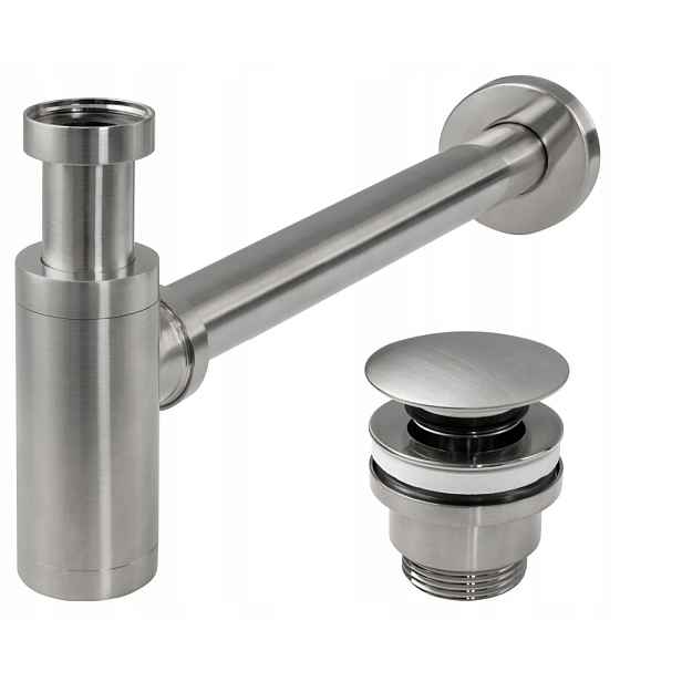 Click-clack sifon Kartáč Nickle Inox Rea -A4400) /sm/