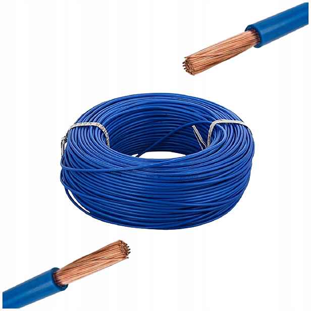 Kabelový kabel 100 m LgY 2,5 mm jednožilový měděný ohebný modrý