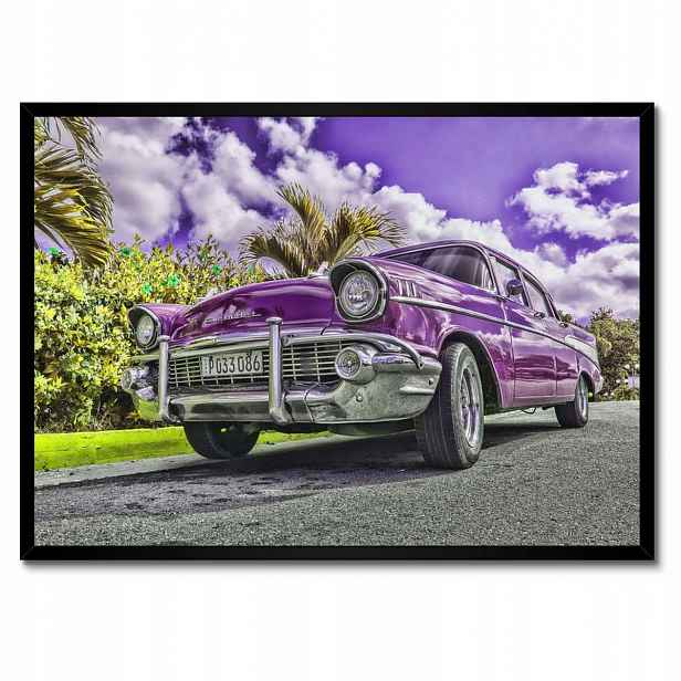 Plakáty v rámu 70x50 Fialová Chevrolet