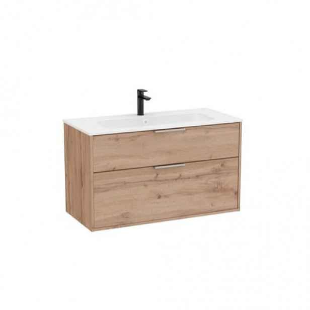 Roca Optica koupelnová skříňka s umyvadlem 99x58x45,5 cm dub OPT1002ZO