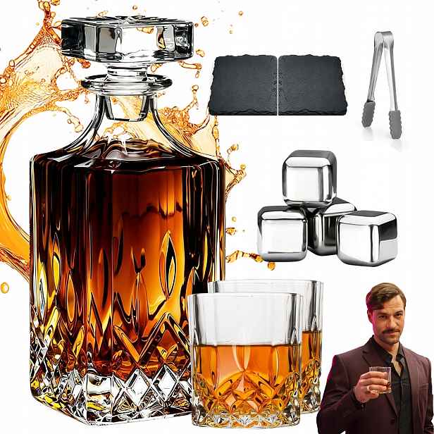 Sada Na Whisky Drinky Karafa Jako Dárek Pro Muže Chlapa 2 Skleničky