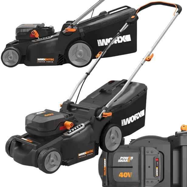 Akumulátorová Sekačka 2X4AH 40V 37CM 40L Worx Dle 737E