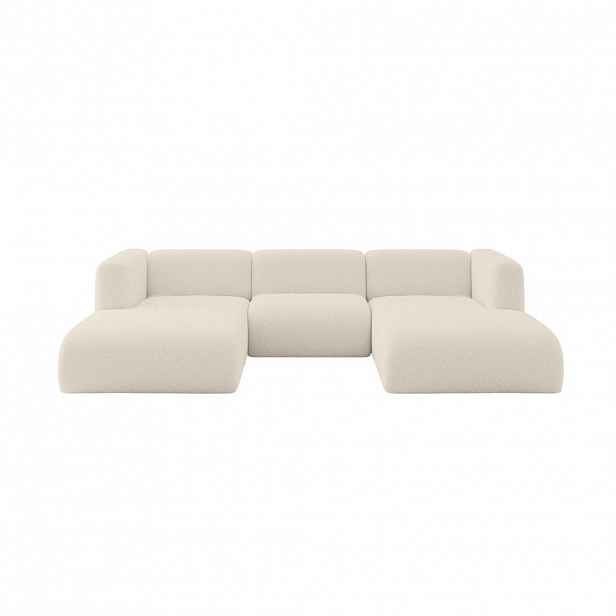ALTDECOR SEDACÍ SOUPRAVA DO U MIRA-U1 317x179x70 Béžová Bouclé