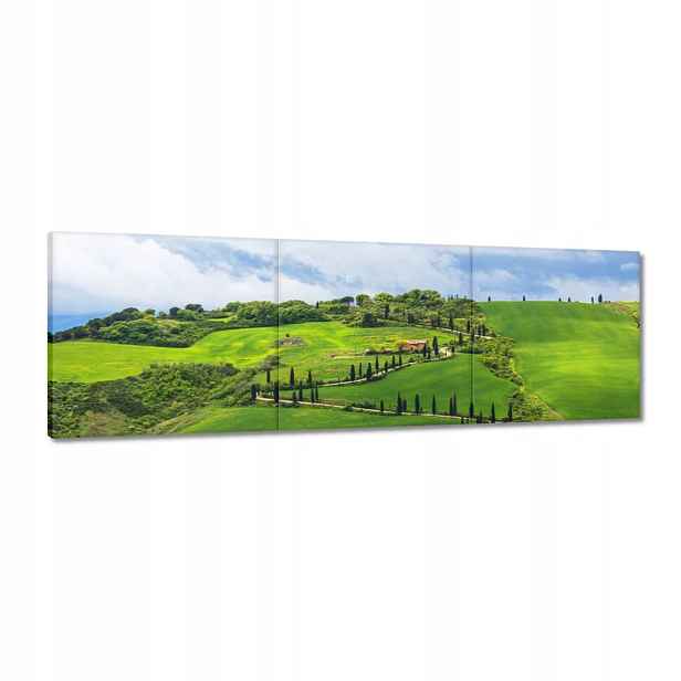 Obrazy 120x40 Cesta přes pole v Toskánsku