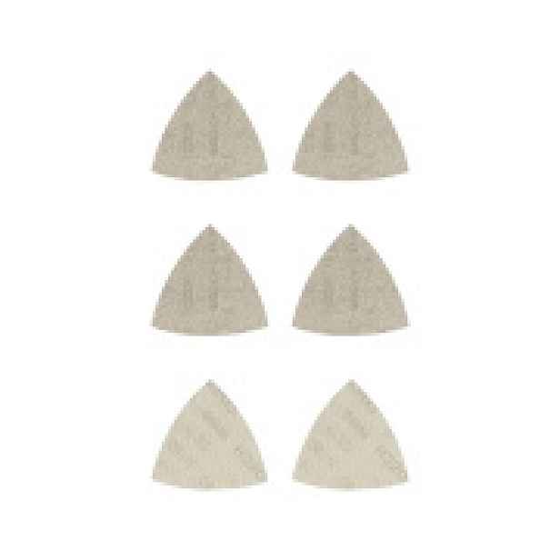 Sada brusných mřížek Bosch Expert M480 delta 93x93 mm 6ks 80, 120, 180 2608901204