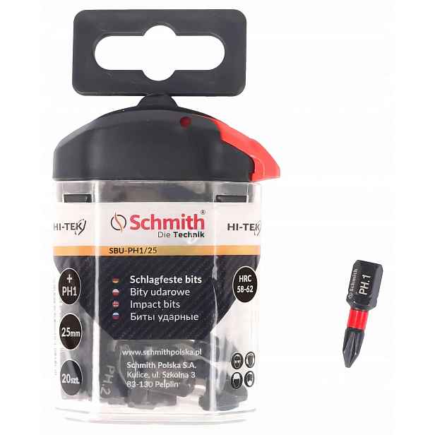 Schmith Nárazové bity PH2 25MM 20 Ks SBU-PH2/25