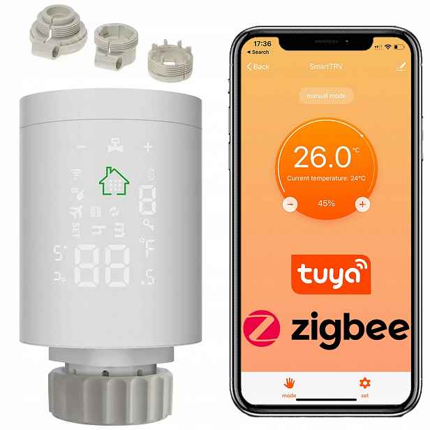 Inteligentní Termostatická Kartuše ZigBee Tuya M30 pro radiátor